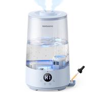 Homvana Humidifiers for Bedroom Home, 3.6L Cool Mist Top-Fill 34H Super Long Time, Quiet 23dB, Baby Humidifier, Oil Diffuser for Large Room, Plants, Nursery, Office BPA FREE, Ultrasonic (Blue)