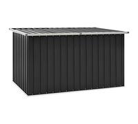 Homvdxl 171x99 cm Plastic Deck Box, Outdoor Storage Boxes with Metal Frame for Patio Furniture, Outdoor Cushions, Garden Tools and Pool Supplies, Waterproof, Lockable (Anthracite)