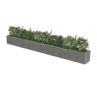 Homvdxl Gabion Baskets 540x50x50 cm | 10cmx5cm Holes | Galvanised Steel Wire Mesh Basket | Gabion Cages | Metal Fence | Wire Baskets for Landscaping, Retaining Walls