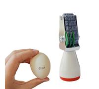 Homvik Egg Date Stamp for Fresh Eggs, Rubber Egg Stamper, Suitable for Chicken Duck Turkey Quail Eggs Without Ink Pad