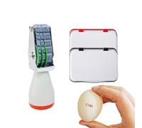 Homvik Egg Dater Stamp Kit, Date Stamp for Farm Fresh Eggs, Rubber Egg Stamper, 2 Ink Pads (Red & Black), Suitable for Chicken Duck Turkey Eggs