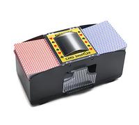 Homwom Automatic Card Shuffler of Playing Card, UNO, Texas Hold'em, Poker, Home Card Games, Blackjack, Battery Operated Electric Poker Shuffling Machine (1-2 Deck)
