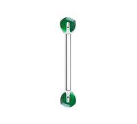 Homxi 16 Gauge (1.2x10mmx4mm) Nose Rings Piercing Silver Green, Round with Agate, G23 Titanium Piercing Jewelry for Women Men Party