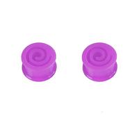 Homxi Body Piercing Jewelry 2Pcs Gauges for Ears Silicone 5/8 inch 16mm Piercing Jewelry for Men Round Ear Tunnels Cheap Purple