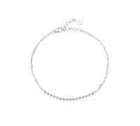 Homxi Bracelets White Gold for Women 14 Kt, Geometric, 7.87" + 1.18" Extender, Women Adjustable Bracelet Silver