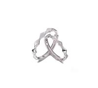 Homxi Couple Rings Sterling Silver Promise Ring Adjustable, Rhombus with Cubic Zirconia, Couple Ring Set Silver