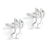 Homxi Cuff Links Silver for Men, Copper Music Notes, Dress Shirts for Men Cufflink