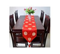 Homxi Decorative Table Runner,33x150CM,Chinese style Home Decor Table Runner Silk,Table Runner Red