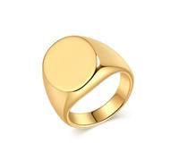 Homxi Engravable Mens Tungsten Wedding Ring, 21MM Polished Round, Mens Engagement Ring Gold Size X 1/2