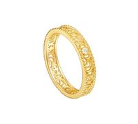 Homxi Gold 18K Engagement Rings for Women, Hollow Vine with Moissanite, Band Rings Yellow Gold Ring Size 8