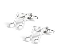 Homxi Silver Cufflinks for Mens Wedding, Copper Music Notes, Men Cufflink Dress Shirts