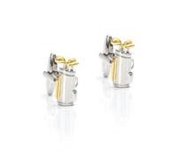 Homxi Silver Gold Cuff Links for Men, Copper Golf Shaped, Cuff Link Men's Dress Shirts