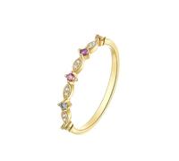 Homxi Wedding Ring Bands for Women 14 ct Gold, Marquise with Tourmaline Peridot and Diamond, Gold for Women Anniversary Ring Size U 1/2