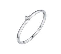 Homxi White Gold Ring for Women 14K, 2x2mm Solitaire Round with Moissanite, Engagement Ring Women Silver Size 7