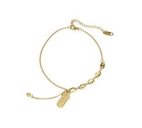 Homxi Women's Gold Anklet Chain, Ankle Bracelet Stainless Steel for Women Chinese Characters - 8.3" + 2" Extender Chain