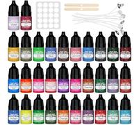 HOMY ARTY Candle Dye - 32 Vivid Colours Liquid Candle Dye for Soy Wax