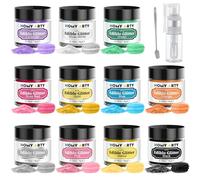 HOMY ARTY Edible Glitter 11 Colours x 4g - with Sprayer, Drink Glitter