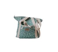 Homy Textiles Lightweight Baby Changing Tote Bag - Large Capacity Quilted Cotton Diaper Bag with 3 Inner Pockets, Soft Canvas Handles - Portable Baby Travel Bag for Everyday Use (Sage Green)