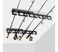 Fishing Rod Ceiling/Wall Storage Rack, Fishing Pole Holder for Garage & Cabin & Basement, Heavy Duty - Holds up to 8 Fishing Rods