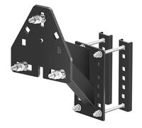 Homydom Spare Tire Carrier, Spare Tire Bracket for Trailer, Mounts to Your Trailer Powder Coat Fits 4 & 5 & 6 Lugs Trailer Wheels on 4", 4.25", 4.5", 4.75", 5", 5.5" and 6" Bolt Patterns Black