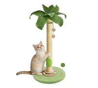 HOMYHANDS Cat Scratching Post 80CM Cat Scratcher Tall Scratching Posts for Indoor Cats with Bell Ball And Interactive Wooden Ball for Kittens Adults Cats