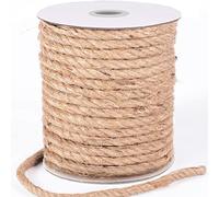 HOMYHOME Jute rope 10 mm 30 m natural jute twine hessian rope cord craft for cat scratching post gardening home industrial packaging arts and crafts decoration bundling