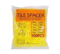 Homyl 100 Pieces Tile Spacers Cross Leveling System Removable Clips Ceramic Tiling Tools Material Suitable for Floor Wall Countertop Installation DI, 1.5mm