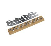 Homyl 2 Ice Hockey Blade Replacement Stainless Steel Replaceable Skate Roller Skate Conversion Kit with 16 End Plugs for Training Leisure, L