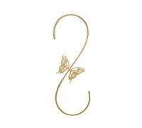 Homyl 2 Pieces Bird Feeder Plant Hanger Butterfly Decor Iron S Hook Suitable for Hanging Plants Wind Chimes Christmas Ornaments Home, Gold