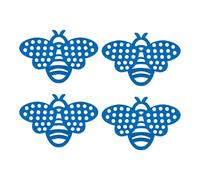 Homyl 4 Pieces Bee Waterer Floating Bee Bath Butterfly Landing Surface Foam Aquatic Pad Lightweight Easy to Clean Suitable for Outdoor Ponds Gardens Pool Ar, Blue