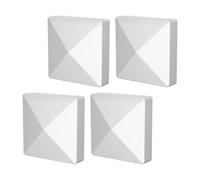 Homyl 4Pcs Pyramid Post Covers Replacement Fence Post Toppers