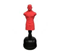 Homyl Adult Training Molded Torso Punching Bag Freestanding Strike Practice Silicone Construction With Ebony Base Suitable for Home Gym and Sports, Red