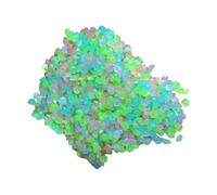 Homyl Aquarium Stones, Luminous Decorative Stones, Glittering Resin Pebbles, DIY Decorative Stones for The Garden, Aquarium, Fish Tank, Path, Table Decorati, Colorful 50g