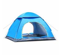 Homyl Automatic Camping Tent Sun Protection, Oxford Cloth, Single Layer, 1000mm Waterproof, Panoramic Sunroof, Outdoor Use, Picnics, Fiberglass, Blue, Blue, 1-2 Person Automatic Single Door