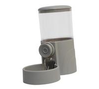 Homyl Automatic Feeder Pet Cage Hanging Dispenser Feeder Large Capacity Single Bowl PP Material Suitable for Kitten Puppy Chinchilla Home, Gray Food Dispenser