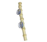 Homyl Bird Perch Parrotlets Stand Pole Canary Birdcage Accessories Climbing Standing Rack with Secure Suction Suitable for Cockatoos Lovebirds Re, Bamboo