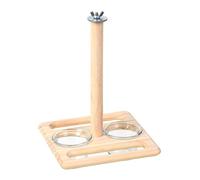 Homyl Birdcage Mount Parrot Feeding Bowl Cup Standing Gym Toy for Birds And Guinea Pigs