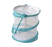 Homyl Butterfly Habitat Cage Mesh Observation Terrarium Professional Breeding Incubator Net Foldable Steel Wire Material Suitable for Outdoor Education Back, Blue