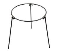 Homyl Campfire Tripod Folding Grill Stand Cooking Rack Support Made of Reinforced Steel with Folding Legs for Camping, Picnic, Hiking, Garden Party, Multi, 34cm Single Ring
