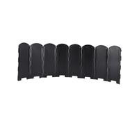 Homyl Camping Windscreen Foldable Windshield for Camping Stoves Outdoor Windbreak Plate Metal Iron Practical Windshield Solution for Camp, Black, 40CM Height