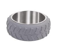 Homyl Cat Bowl Pet Feeding Dish Single Silicone NonSlip Portable Drinker Feeder Dispenser Suitable for Walking Outdoor Camping Home Decoration Gift Giving I, Gray