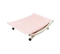 Homyl Cat Hammock Bed Modern Elevated Pet Bed Made of Iron And with Comfortable Breathable for Large Cats And Small Dogs As A Resting Place, Pink