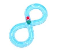 Homyl Cat Interactive Device Track Toy With Double Loop Rolling Ball Enclosed Channel Translucent Track Polypropylene Shell For cats indoor play home, Blue