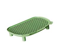 Homyl Cat Litter Mat, Pet Litter, Non-slip, Pedal-operated, Steps, Multifunctional, Portable, Made of PP, for Cats And Pet Lovers, Living Room, Home, Green