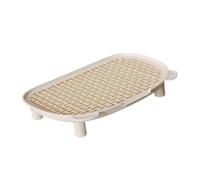 Homyl Cat Litter Mat, Pet Litter, Non-slip, Pedal-operated, Steps, Multifunctional, Portable, Made of PP, for Cats And Pet Lovers, Living Room, Home, White