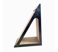 Homyl Cat Triangle Upright Design Corrugated Cardboard Pad Indoor Protector Claw Care Suitable for Apartments Cats, Extra Large 21x37.5x54.5cm, Black Triangle