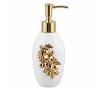 Homyl Ceramic Soap Dispenser Pump Bottle Liquid Container Lotion Holder Glossy Ceramic Suitable for vanity countertop gift giving home decoration, 1