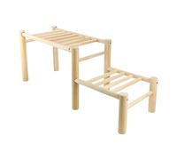 Homyl Chicken Coop Perch (Indoor Use) Outdoor Farm Wooden Stand Rack Frame