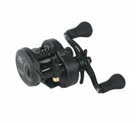 Homyl Fishing Reel Drum Body Matte Side Plates Twin Black Handle Knobs Alloy Construction Controlled Line Handling Suitable for Anglers Outdoor Recreation Fishing Holidays, Right Hand