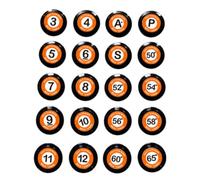 Homyl Golf Marker Identifier Cap Butt End Plug Twist Secure Golf Shaft Marker Seal Rust Suitable for practice travel competition daily use, color to 2